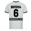 Bayer Leverkusen Odilon Kossounou #6 Bortedrakt 2023-24 Kortermet